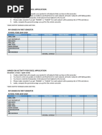 Hands On Activity For Excel Application