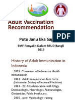 Adult Vaccination Recommendations