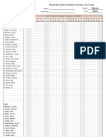 Class Attendance Monthly