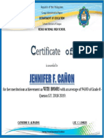 Cert. of Recognition