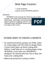 Basic Web Page Creation