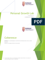 Personal Growth Lab: Presentation On Coherence& Courtesy