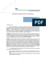 Estadistica Descriptiva de Una Variable