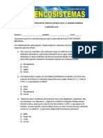 Examen de Recuperación de Sociales Ciclo # 3 Jornada Mañana - 2 Semestre 2019