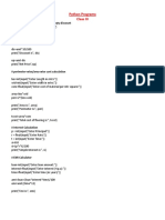 Python Programs PDF