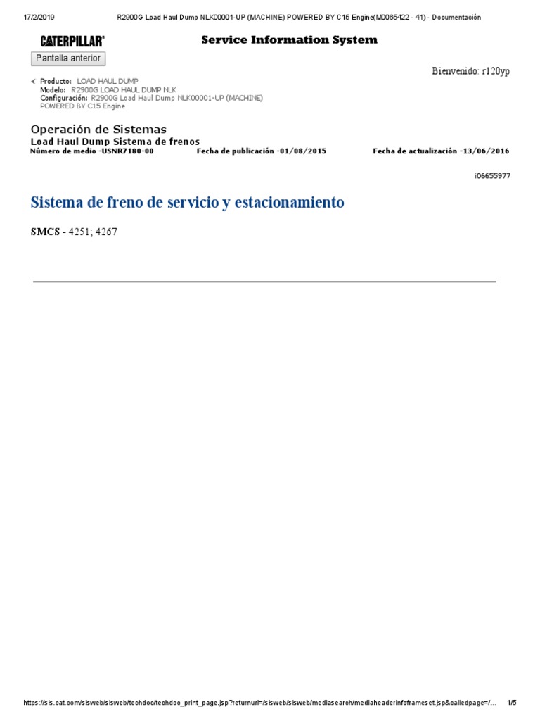 r2900 Frenos | PDF | Bomba | Tecnología de vehículos