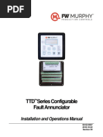 TTD Series Configurable Fault Annunciator: Installation and Operations Manual