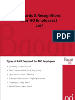 Rewards & Recognitions (For HO Employees) 2017