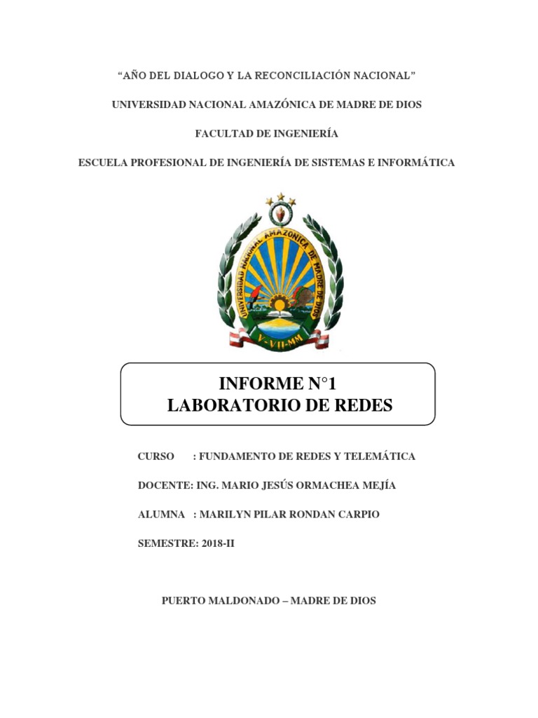 Rondan Carpio Marilyn | PDF | Enrutador (Computación) | Red de computadoras