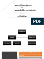 Development of Nano Materials For Energy Conversion and Storage Application