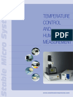 Temperature Control & Humidity Measurement Brochure 2007-Wi