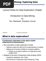 Lecture Notes For Data Exploration Chapter: by Tan, Steinbach, Karpatne, Kumar