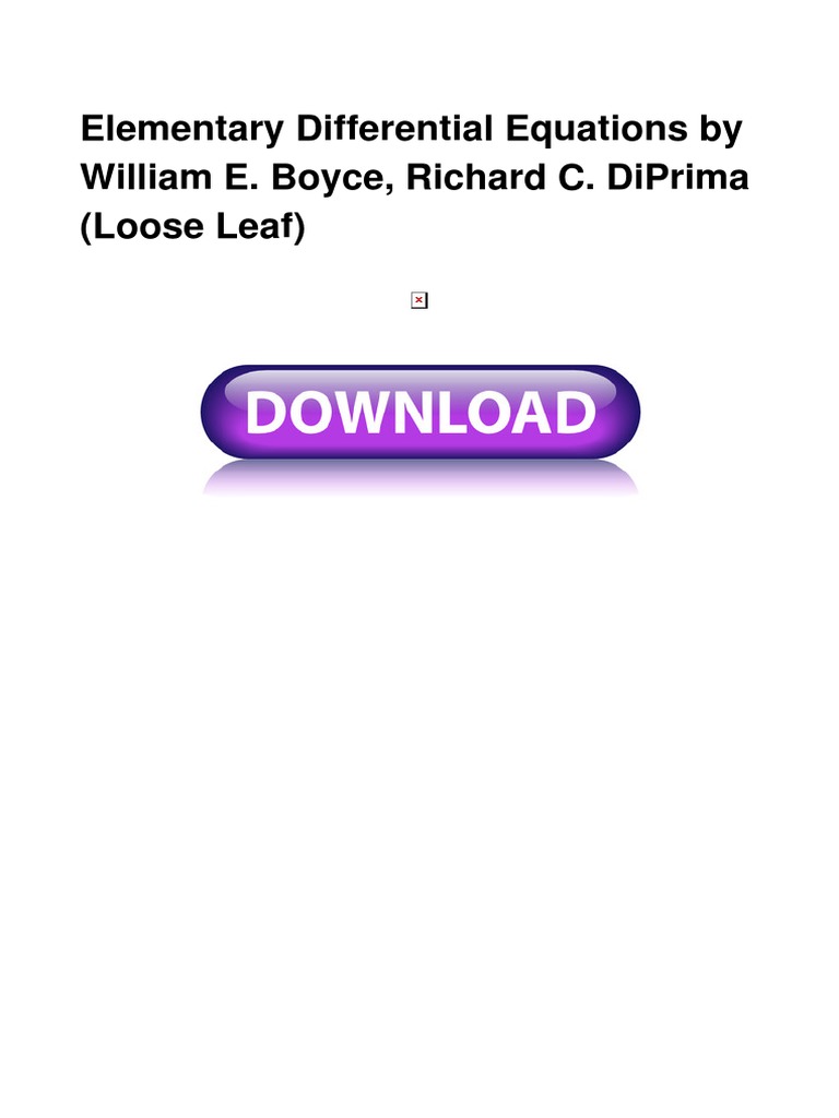 An Introduction to Elementary Differential Equations A Concise Guide