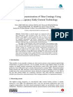 Material Characterization of Thin Coatings Using High Frequency Eddy Current Technology
