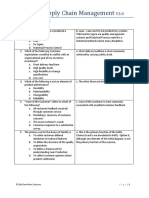 Basics of Supply Chain Management: Practice Test Answer Key