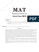 Arihant - Mat Solvedpaper 2014