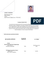 Anmol 100 Resume PDF