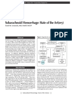 Subarachnoid Hemorrhage State of The Artery PDF