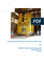 Subsea Engineering Training Report
