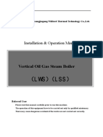 3 Vertial Oil Gas Steam Boiler Installation Operation Manual