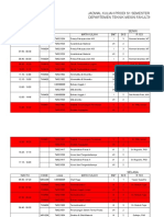 Jadwal Kuliah Gasal 2019-2020