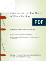 Introduction On The Study of Globalization