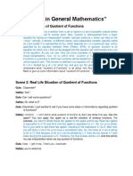 "Script in General Mathematics": Scene 1: Definition of Quotient of Functions