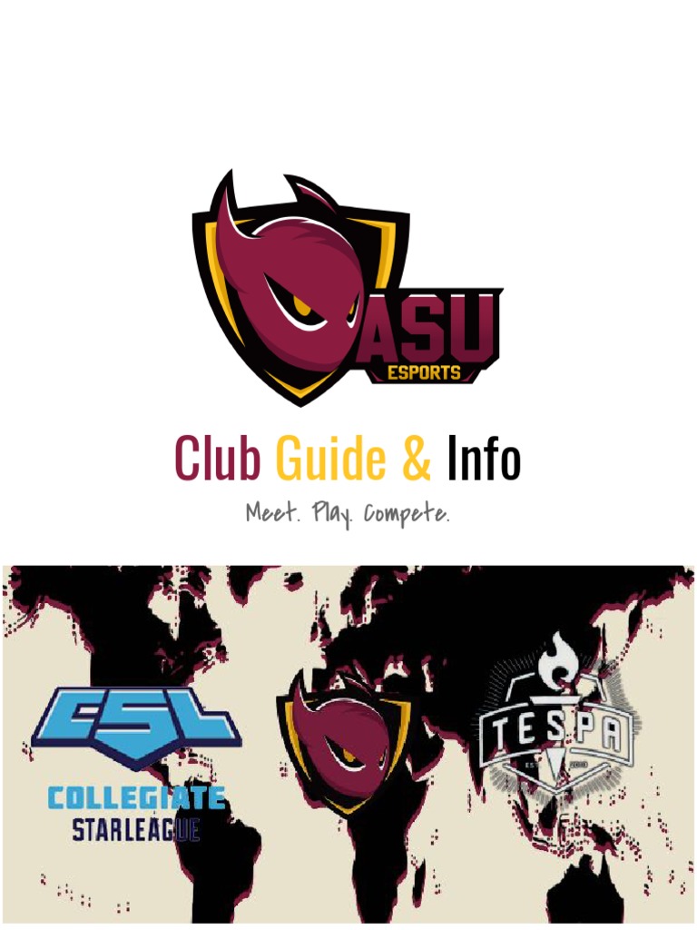 ASU Esports Club Overview & Events | PDF | Gaming | Entertainment