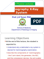 Resident Physics Lectures: Mammography X-Ray System