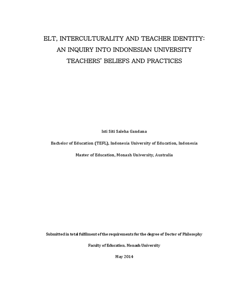 Monash University Pdf Cross Cultural Communication Identity Social Science