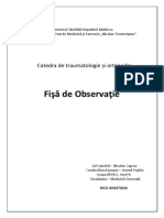 Foaia de Obs. Traumatologie