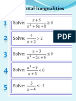 Inequalities Exercises