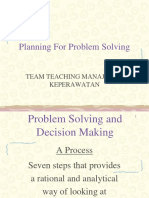 Planning For Problem Solving: Team Teaching Manajemen Keperawatan