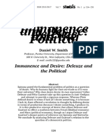 Smith, Daniel - Immanence and Desire Deleuze and The Political