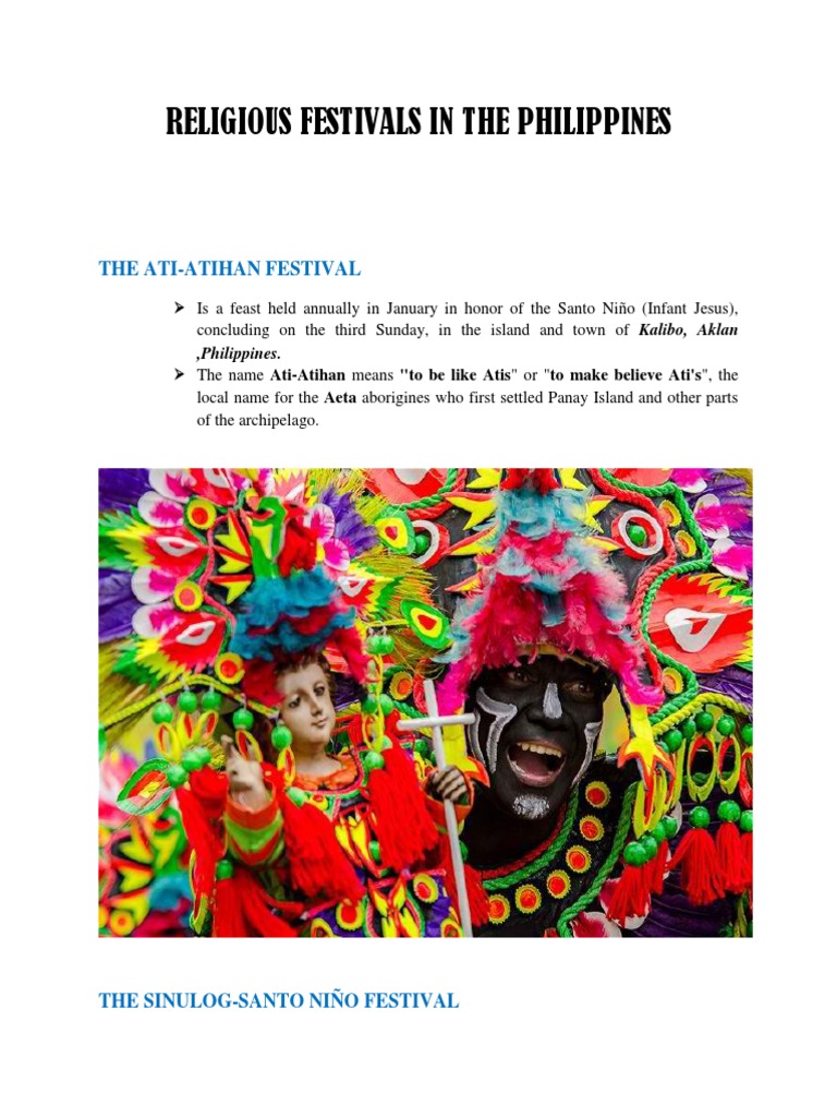 Festivals in The Philippines | PDF | Festival | Philippines