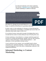 Inbound Marketing Vs Content Marketing: A Hubspot Survey