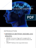 Management of Seizure Disorder