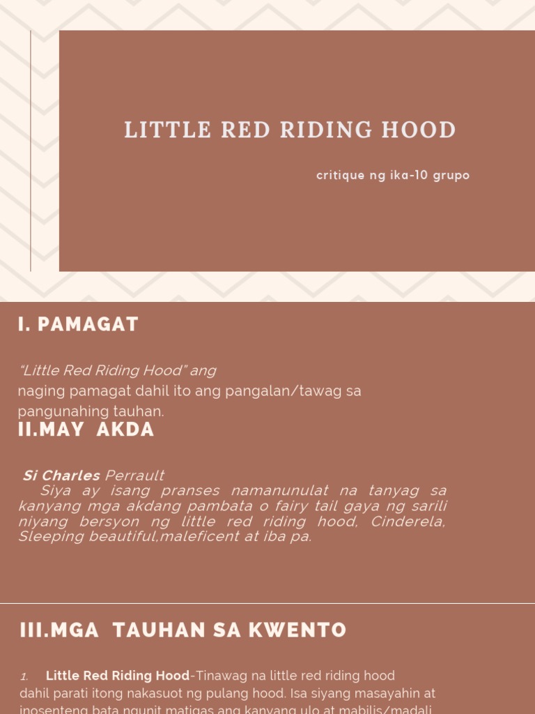 Little Red Riding Hood Summary alog Buzzxagaro