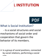 Lesson 2 Social Institution