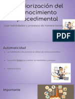 Interiorización Del Conocimiento Procedimental