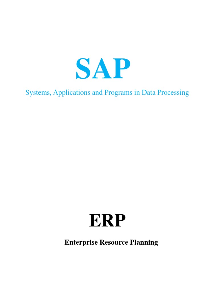 SAP Training for ERP Implementation | PDF | Computers | Business