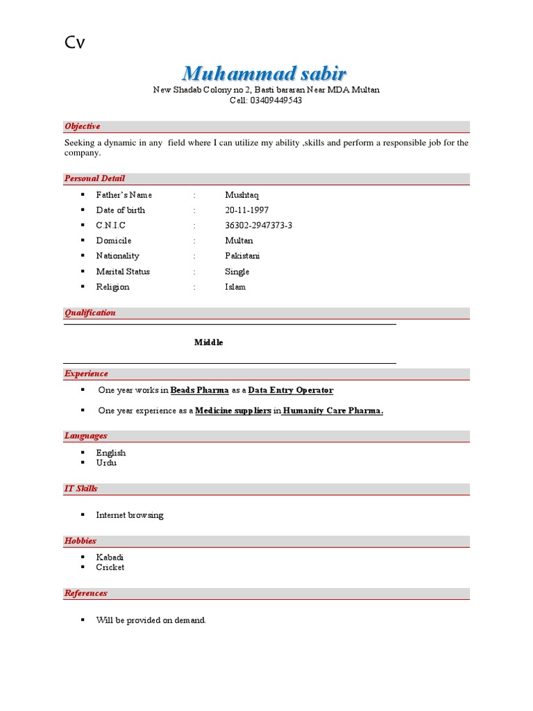 M Sabir | PDF