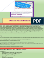 Distance MBA in Business Analytics