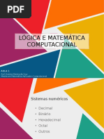 Lógica e Matemática Computacional - Base Numérica Decimal