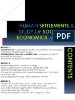 Settlements Sociology Economics Culture: Human & Study Of, &