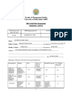 Mba FT 2019 Proforma