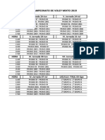 Fixture Vole y 2019