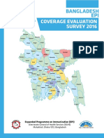 Bangladesh EPI Coverage Evaluation Survey 2016 Report Highlights National Immunization Progress