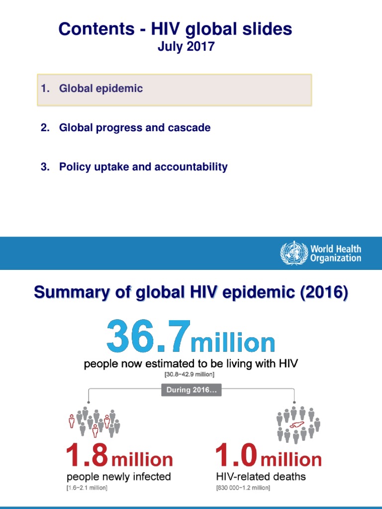 Data Hiv Aids Who 2016 | PDF | Epidemiology Of Hiv/Aids | Joint United ...
