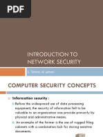 Introduction To Network Security: L. Tahani Al Jehani